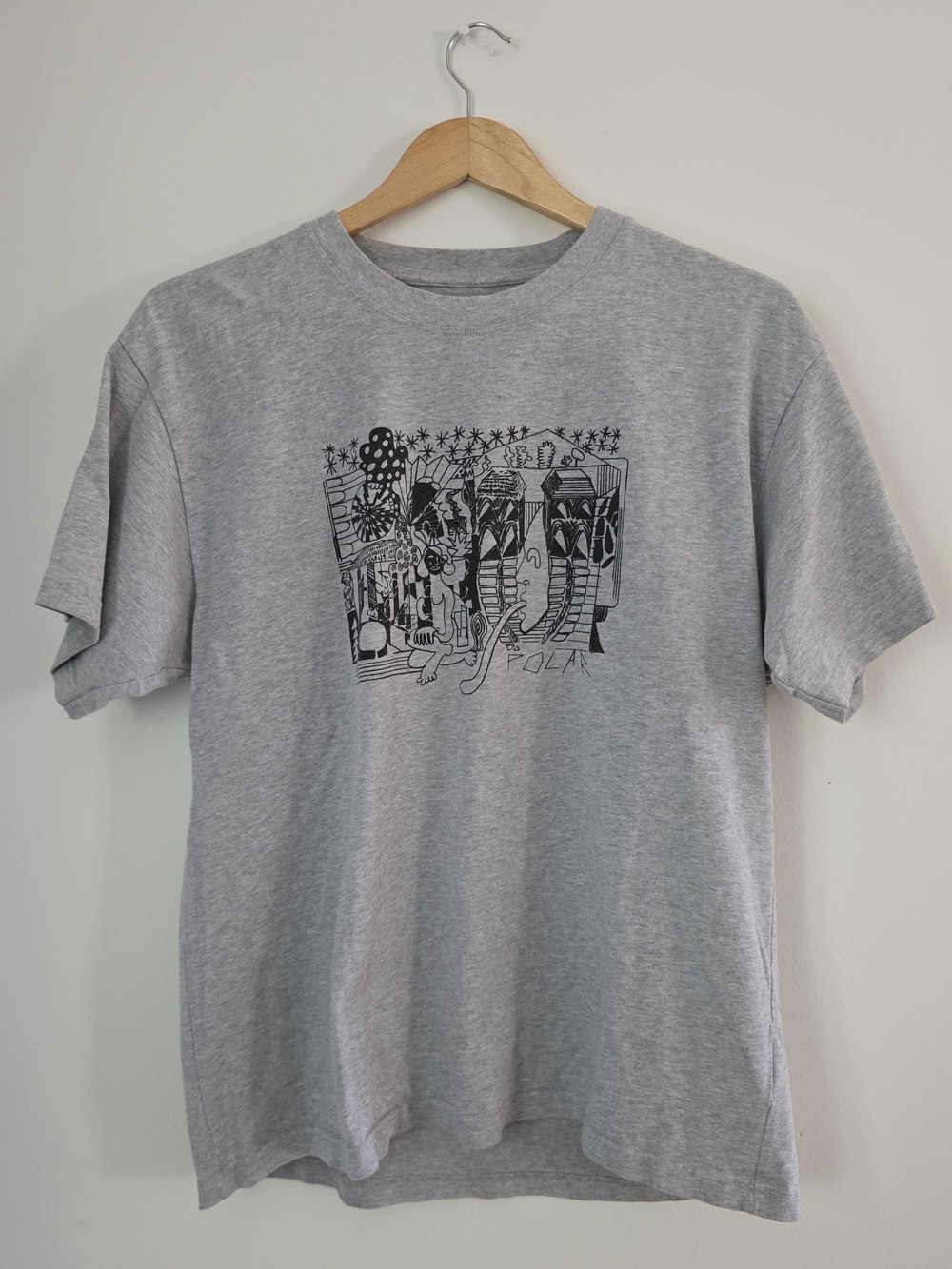 Heather Grey Short-Sleeve Graphic Crew Tee